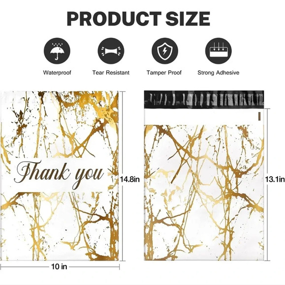 100 Pack Poly Mailers 10x13, Cute Packaging Envelope Mailers Polymailers Packagi - Picture 2 of 6